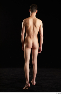 Johnny Reed  1 back view nude walking whole body…
